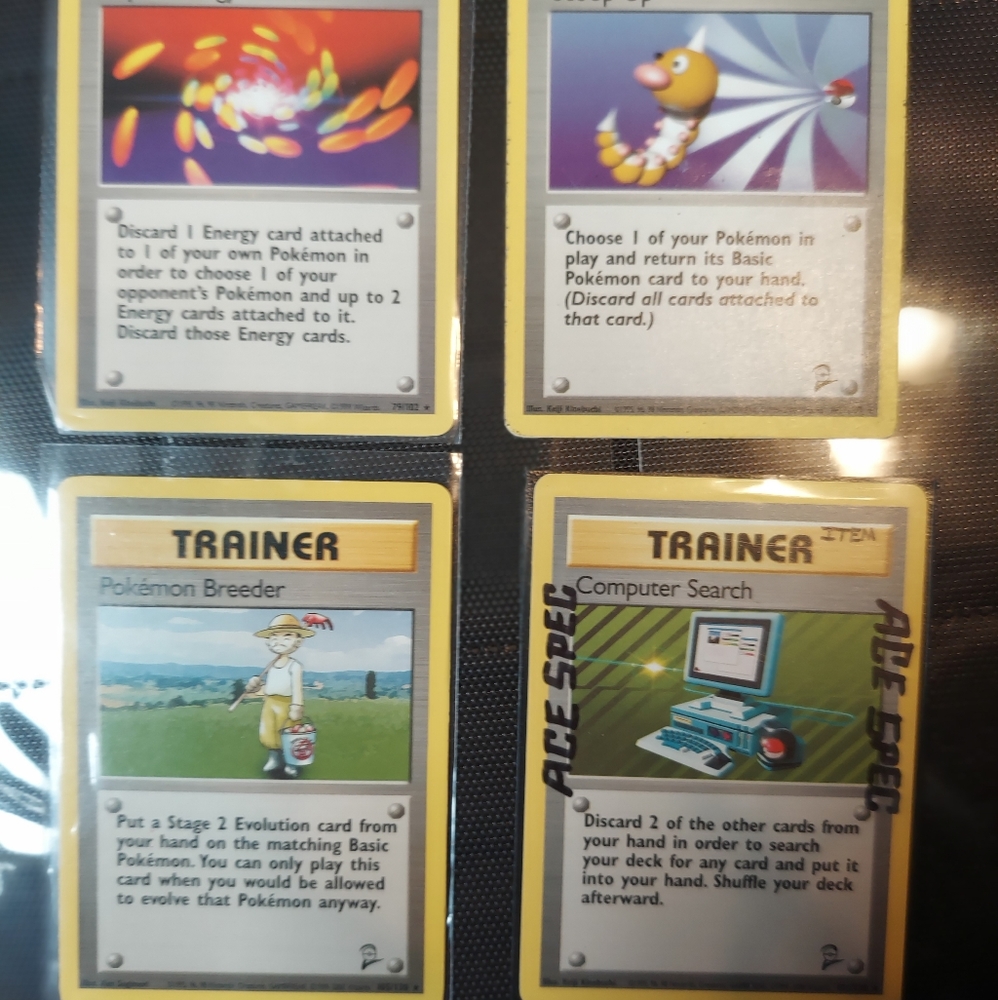 RARE Pokémon TCG Trainer Cards 1995, 1999
